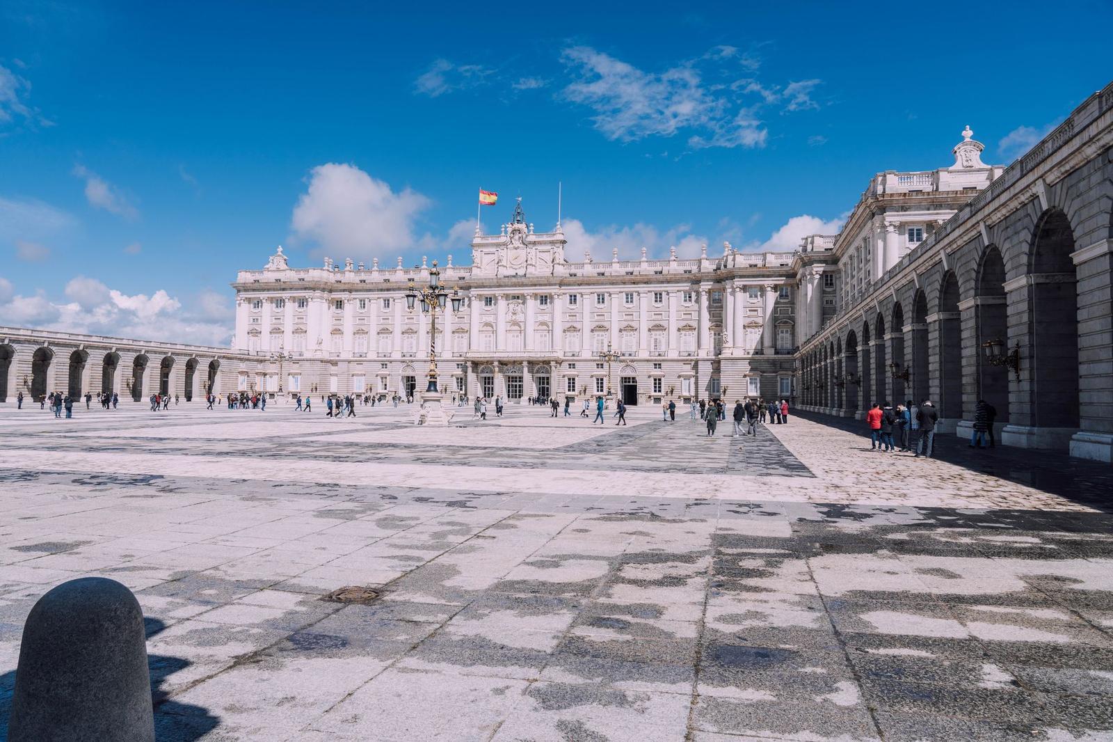 Square in Front of Royal Palace in Madrid