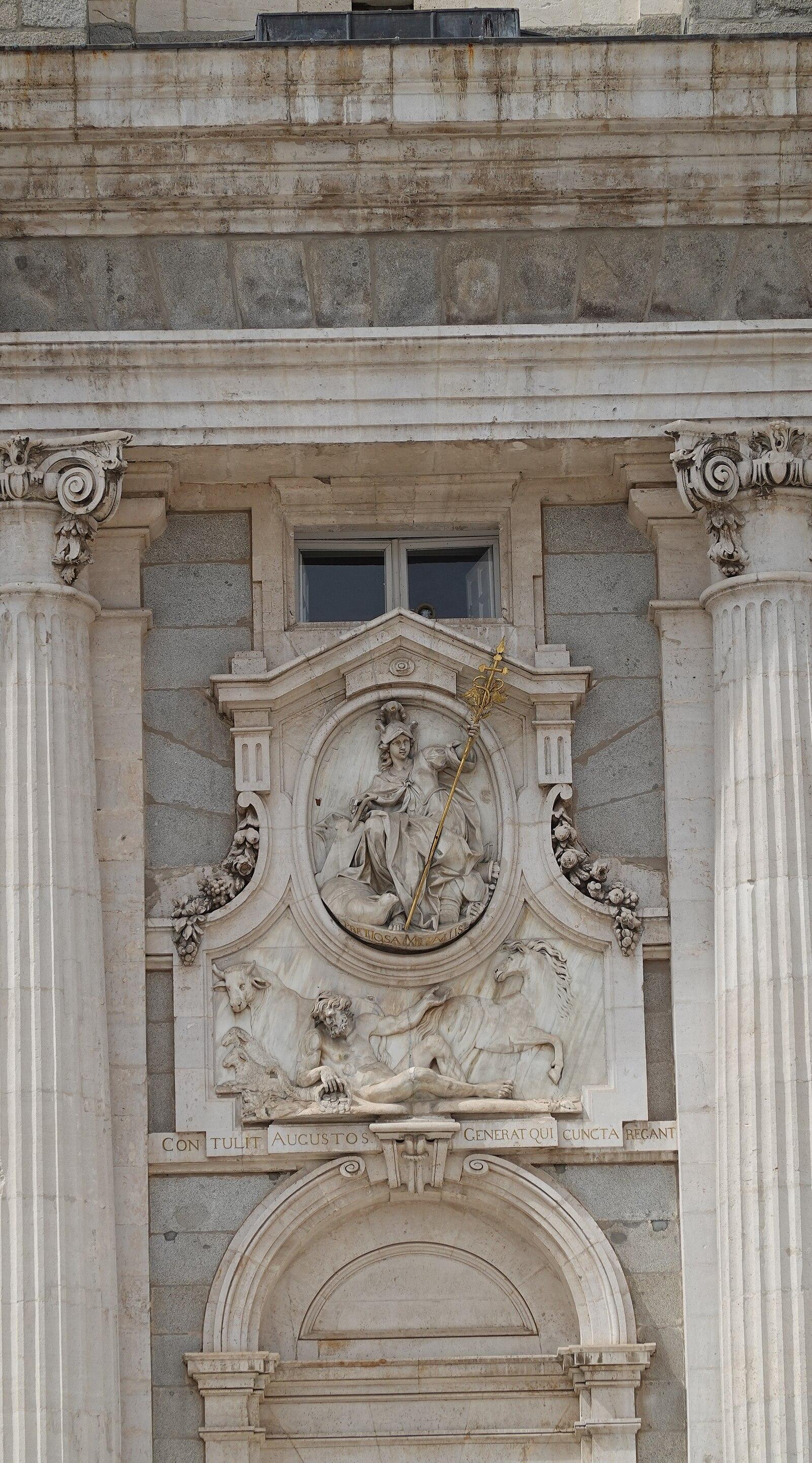 South facade of the Royal Palace of Madrid Spain