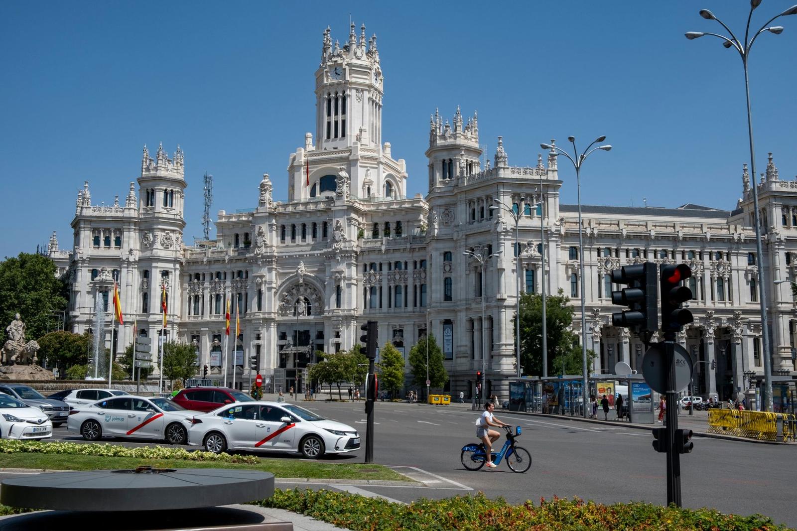 Palacio De Cibeles in Madrid on a Sunny Day